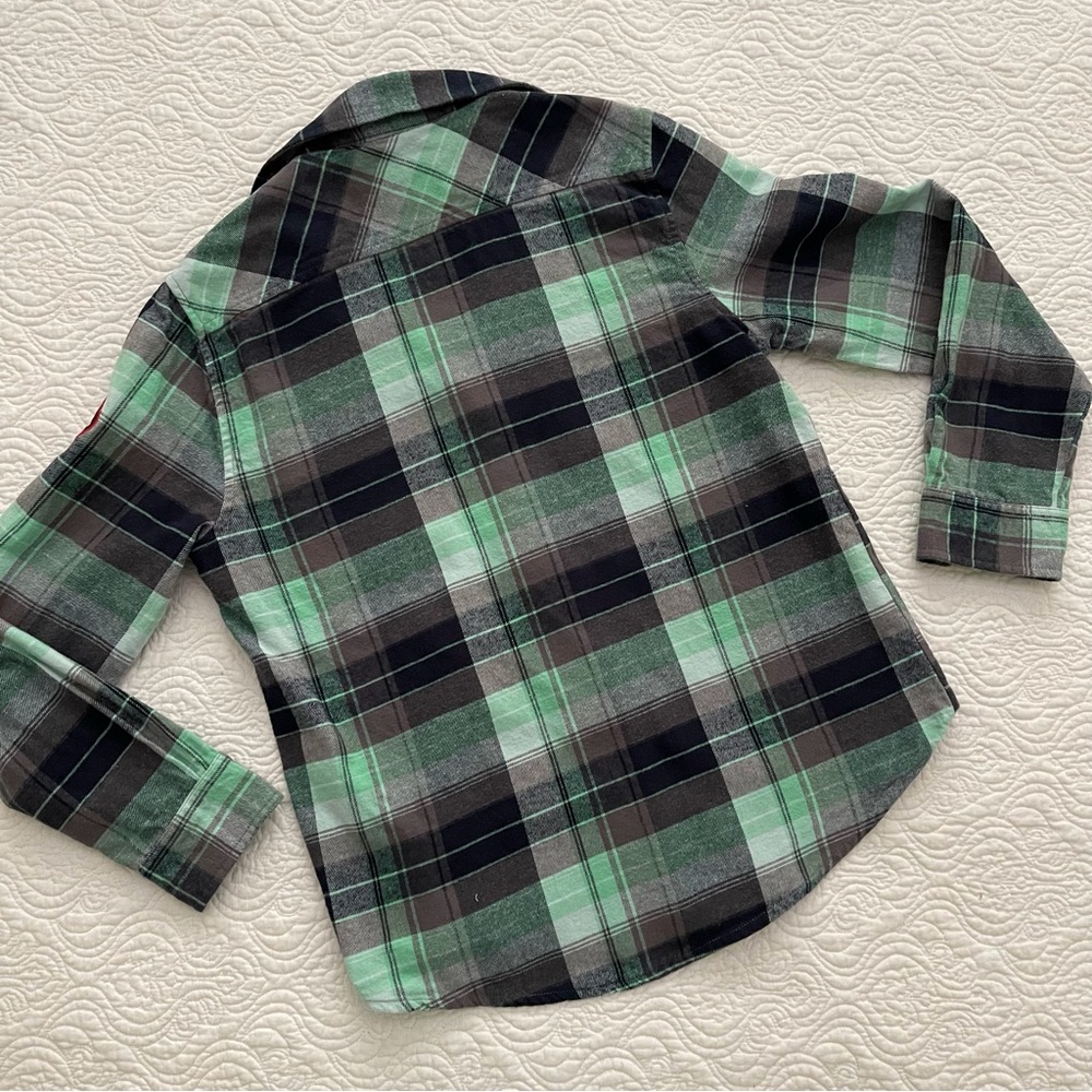 CANADA Weathergear Long Sleeved Shirt 100% Cotton Flannel Shirt Size MM - Picture 7 of 16